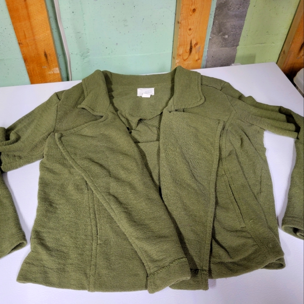 Caslon size medium olive green jacket